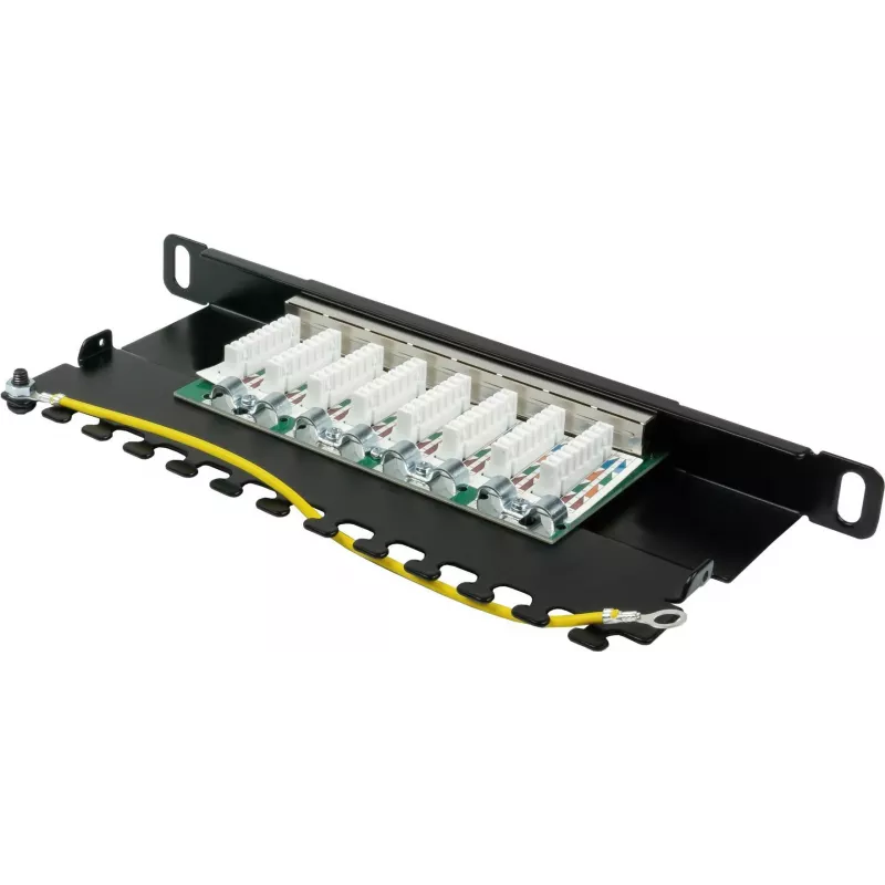 GoodConnections Alcasa GC-N0124 keystone jack RJ45 Cat6 apantallado - sin herramientas, Gigabit Ethernet, negro