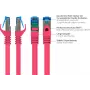 GoodConnections RNS® Cat. 6A S/FTP cable de red con protección de pestaña, libre de halógenos, magenta, 20m (8060-H200M)