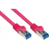 GoodConnections RNS® Cat. 6A S/FTP cable de red con protección de pestaña, libre de halógenos, magenta, 20m (8060-H200M)