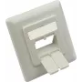 GoodConnections mecanismo central 50x50mm con marco embellecedor 80x80mm para tomas de red, blanco señal RAL9003 (GC-N0155)