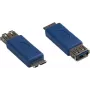 GoodConnections Alcasa USB-AD36 cable adaptador USB Micro-B macho a USB-A hembra, 0,15 m, azul