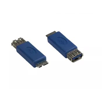 GoodConnections Alcasa USB-AD36 cable adaptador USB Micro-B macho a USB-A hembra, 0,15 m, azul