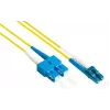 GoodConnections LW-930LS OS2 Cable de conexión de fibra óptica monomodo dúplex, LC/SC, 9/125, 30 m