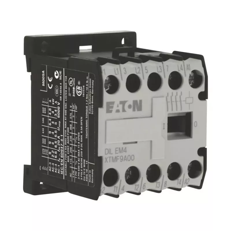 Eaton DILEM4-G (24 V DC) contactor, IP20, 45 x 52 x 58 mm, negro/blanco 012701