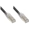 Good Connections Cat.6A S/FTP cable de red LSZH con protección de pestaña RNS, negro, 3m 8060-HV030S