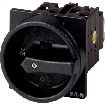 Eaton T0-2-1/EA/SVB-SW interruptor seccionador principal 3 polos, 20 A, 690 V AC, montaje en superficie, empuñadura negra, IP65 041246