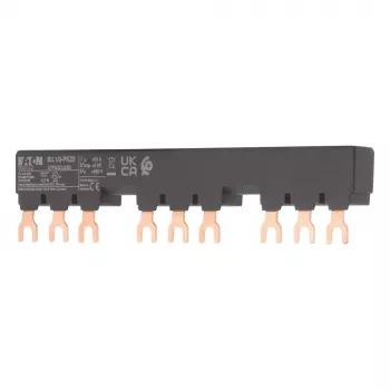 Eaton bloque de barras colectoras trifásico para 3 interruptores de protección de motor PKZ0, 63 A, 690 V, borne de tornillo