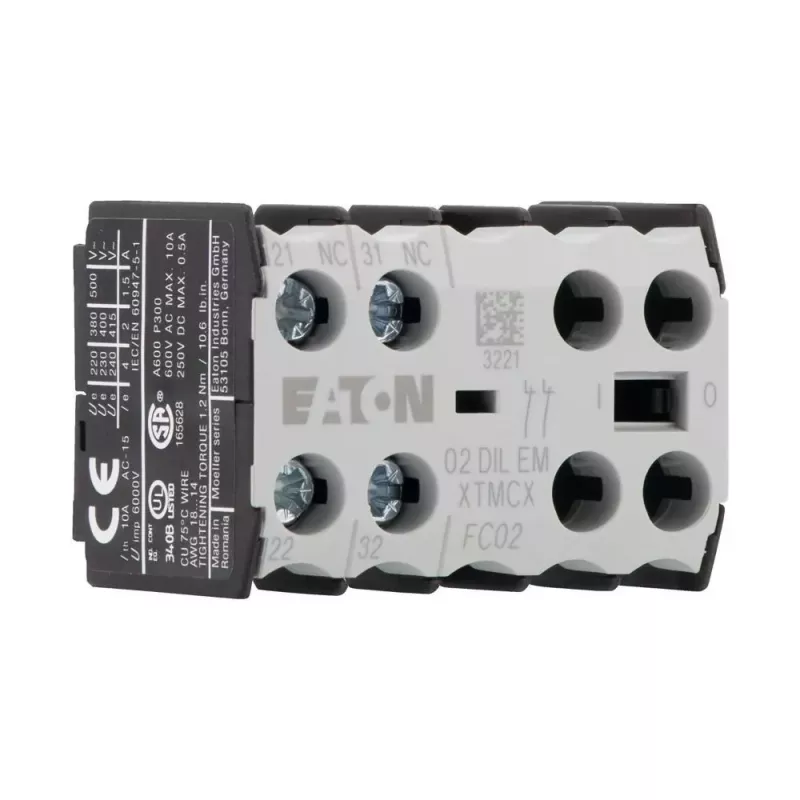 EATON bloque de contactos auxiliares de 4 polos 31DILE, 3NO+1NC accionamiento forzado, montaje frontal, para DILM7-DILM38 048912