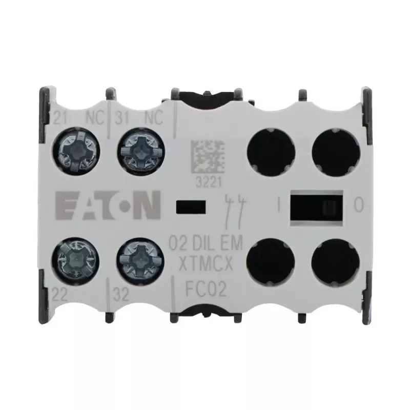 EATON bloque de contactos auxiliares de 4 polos 31DILE, 3NO+1NC accionamiento forzado, montaje frontal, para DILM7-DILM38 048912