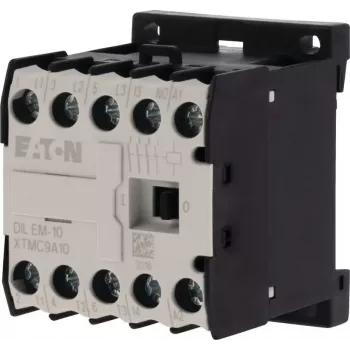 Eaton DILEM-10 minicontactor 230V AC 50Hz / 240V AC 60Hz, 3 polos, 9A, 1NO, 690V, carril DIN 051786