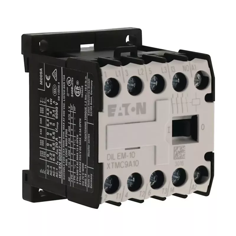 Eaton DILEM-10 minicontactor 3 polos bobina 230V AC 9A 4kW IP20 3NO+1NO 052302