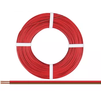 Donau Elektronik 218-08-25 Cable flexible 2 x 0,14 mm² rojo, marrón 25 m