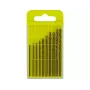 Donau Elektronik HSS-CO-225 Juego de brocas helicoidales HSS-cobalto para metal, 10 piezas, 1,3–2,5 mm, DIN 338, vástago cilíndrico