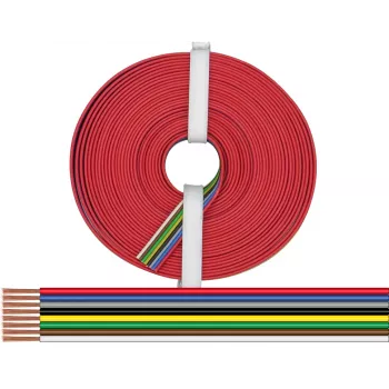 Donau Elektronik 225-885-10 Cable flexible de 8 hilos 0,25 mm², 10 m, multicolor