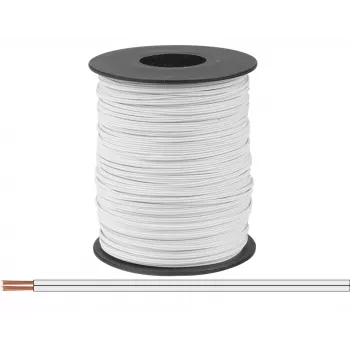 Donau Elektronik 114-55-100 Cable flexible 2 x 0,08 mm² blanco 100 m