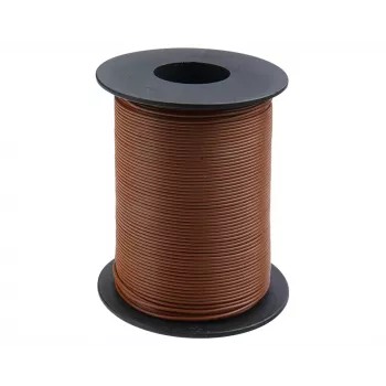 Donau Elektronik 119-18 Cable flexible hilo de conexión 1x0,14mm² marrón 100m