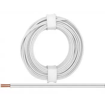 Donau Elektronik 218-55 Cable flexible 2 x 0,14 mm² blanco 5 m