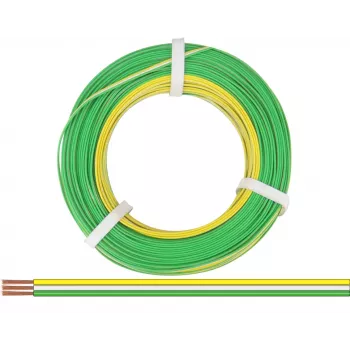 Donau Elektronik 318-354-50 Cable flexible 3 x 0,14 mm² amarillo, blanco, verde 50 m