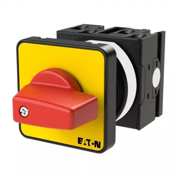 Eaton T0-2-1/E-RT interruptor de levas 3 polos 20 A, IP65, rojo/amarillo 011082