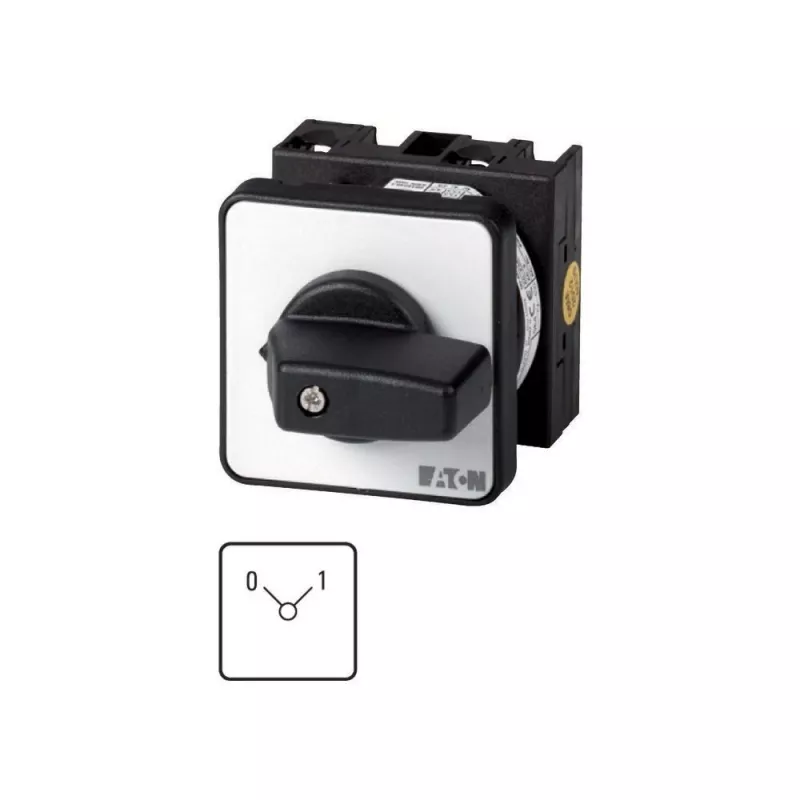 Eaton T0-3-15475/E Interruptor on-off tripolar 20A 690V AC IP65 empuñadura giratoria 013022