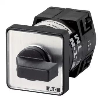 Eaton TM-1-15431/E Interruptor basculante metálico, 1 polo, 16 A, 250 V, montaje en panel, accionador negro, carcasa metálica 025045