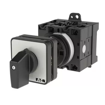 Eaton T3-3-8401/Z Interruptor de levas tripolar, 32 A, 690 V AC, IP65, negro/plata 035739