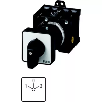 Eaton T3-3-8401/Z Interruptor de levas tripolar, 32 A, 690 V AC, IP65, negro/plata 035739