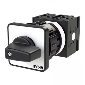 Interruptor ON-OFF Eaton 050724 T0-3-15513/EZ, 3 polos, 20 A, montaje frontal, IP65, empuñadura negra