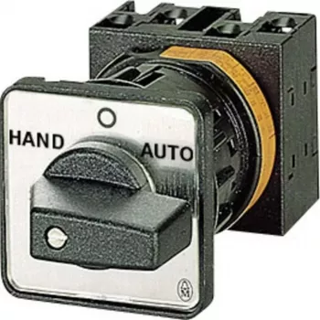 Interruptor basculante ON-OFF Eaton T0-2-8211/E 2 polos, 20A, 690V AC, IP65, negro 022234