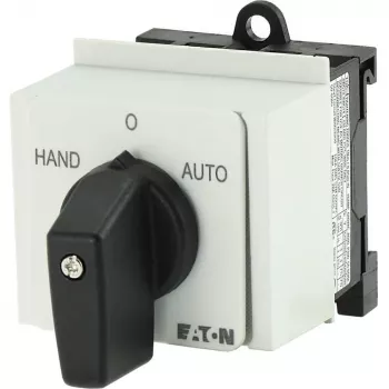 Interruptor principal Eaton T0-1-15431/IVS 1 polo, 20 A, IP65, empuñadura giratoria, negro/blanco 026991
