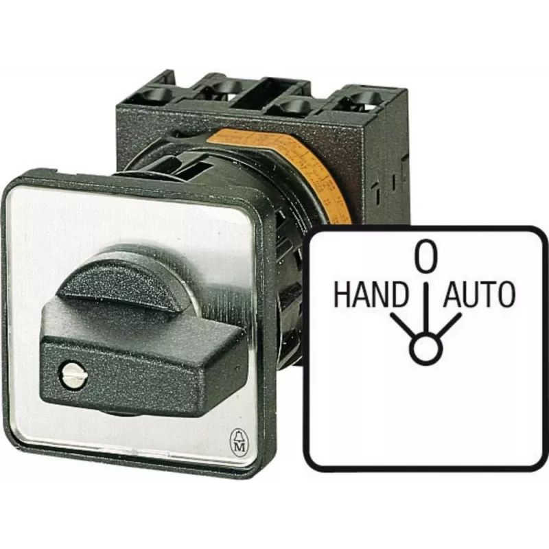 Eaton T0-2-15432/E interruptor de palanca de 2 polos, negro/blanco 034110