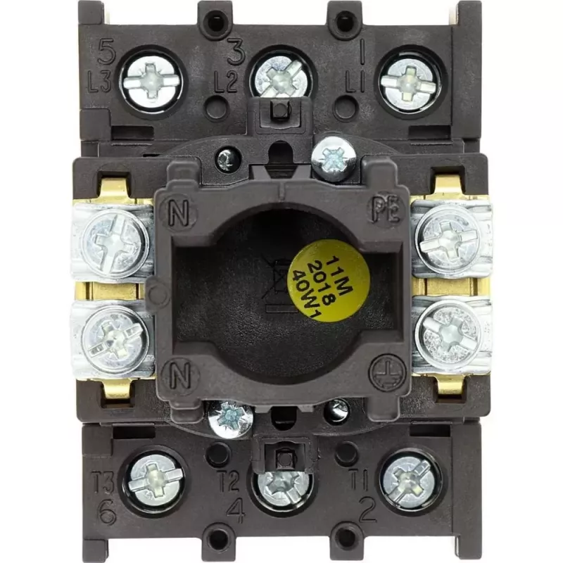 Eaton P1-25/EA/SVB interruptor giratorio de 3 polos, naranja/rojo 041097