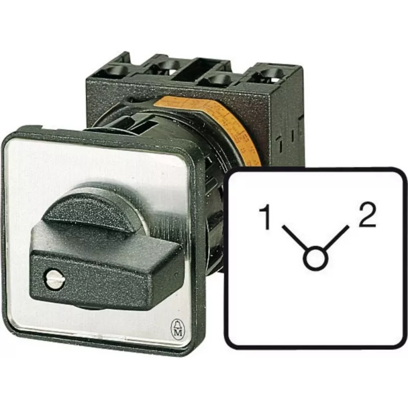 Interruptor de leva Eaton T0-3-8222/E 3 polos 20A 690V AC, negro/plata 048339