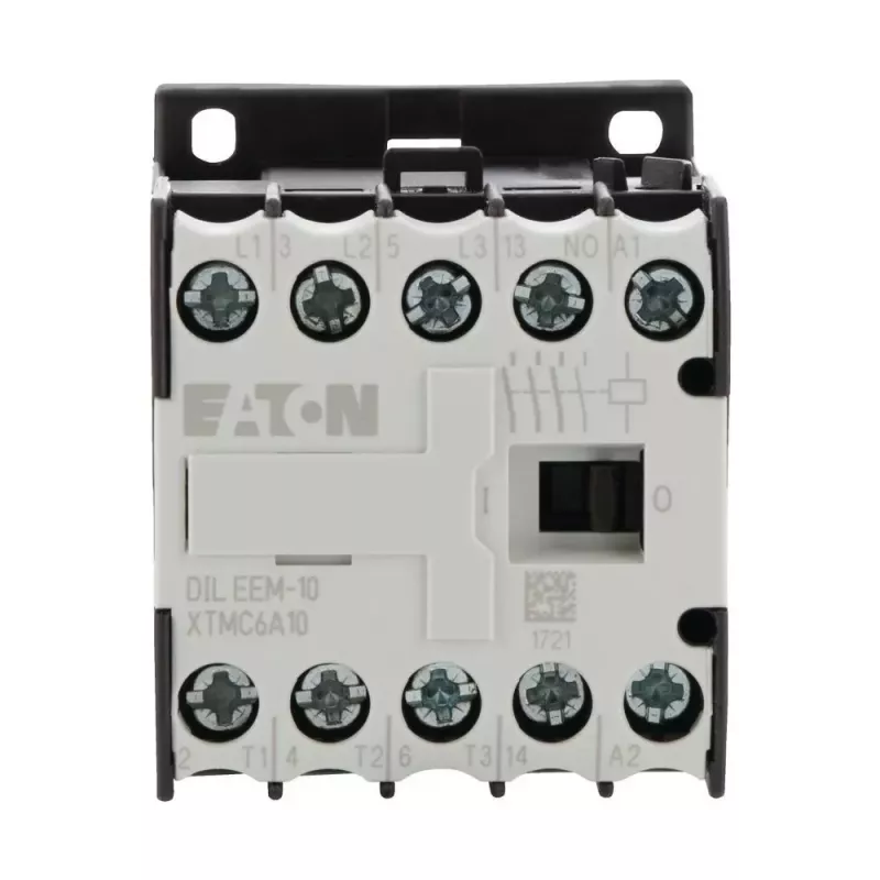 Contactor auxiliar Eaton DILEEM-10-G 24V DC, 1NO, 690V, negro/blanco 051643
