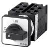Interruptor de leva Eaton T0-6-15866/E 3 polos 20A 690V AC IP65 frontal negro/plata 055460