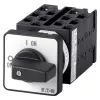 Interruptor de leva Eaton T0-6-15866/E 3 polos 20A 690V AC IP65 frontal negro/plata 055460