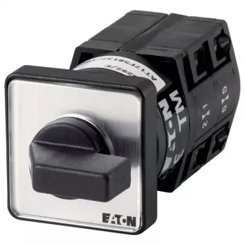 Eaton TM-2-8241/E interruptor basculante, 1 polo, 16 A, 250 V AC, montaje en panel, metal negro 065386