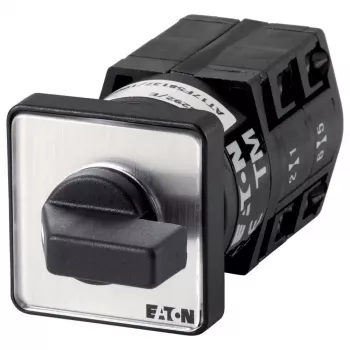 Eaton TM-2-8241/E interruptor basculante, 1 polo, 16 A, 250 V AC, montaje en panel, metal negro 065386