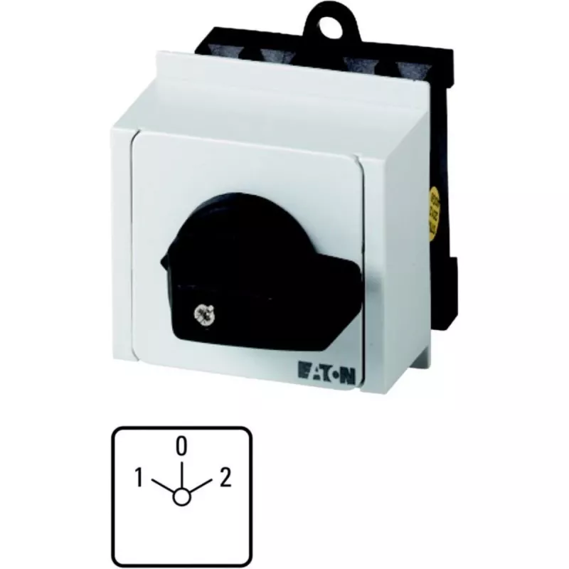 Eaton T0-3-8212/IVS interruptor de palanca de 3 polos, negro/blanco 079186