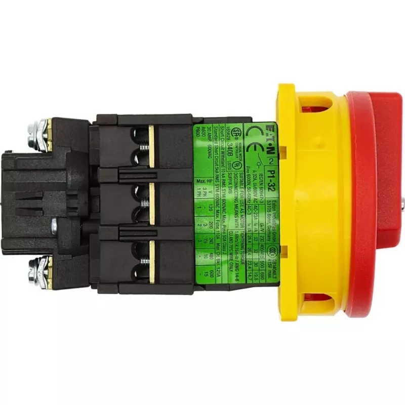 EATON P1-32/EA/SVB interruptor principal 3 polos 32A montaje en superficie función parada de emergencia 081438