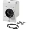 Eaton carcasa vacía con interruptor giratorio E-PKZ0-G, montaje en superficie, 129 x 85 x 80 mm, gris 072907