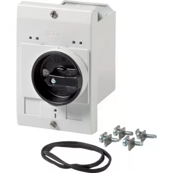 Eaton carcasa vacía con interruptor giratorio E-PKZ0-G, montaje en superficie, 129 x 85 x 80 mm, gris 072907