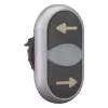 Eaton M22-DDL-S-X226/X26 pulsador doble, iluminado, con rótulo 105227