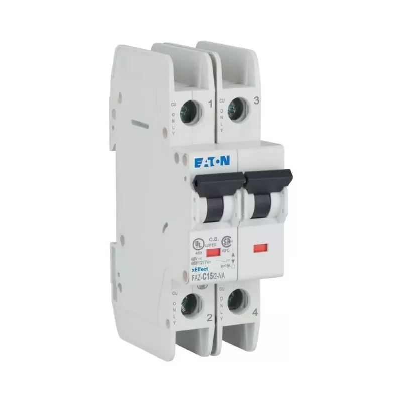 Eaton FAZ-C15/2-NA interruptor automático de 15 A 2 polos con curva C (MCB) 102169
