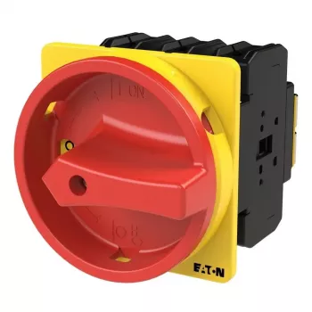 Eaton P3-100/EA/SVB interruptor principal bloqueable de 100 A 3 polos, rojo/amarillo