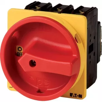 Eaton P3-100/EA/SVB interruptor principal bloqueable de 100 A 3 polos, rojo/amarillo