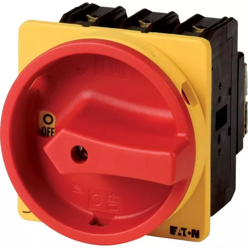 Eaton P3-100/EA/SVB interruptor principal bloqueable de 100 A 3 polos, rojo/amarillo