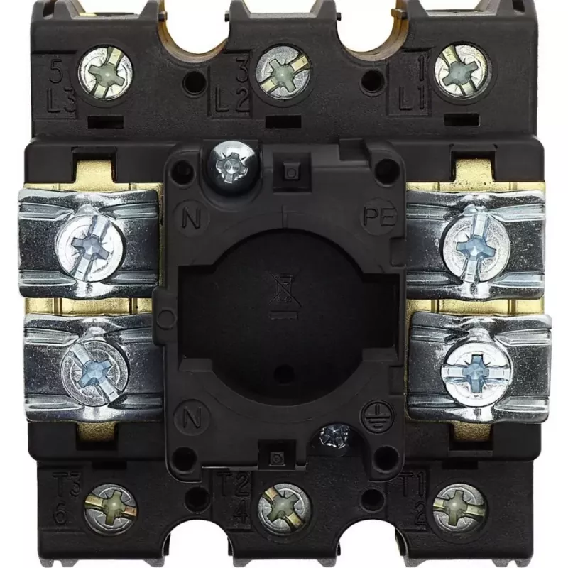 Eaton P3-100/EA/SVB interruptor principal bloqueable de 100 A 3 polos, rojo/amarillo
