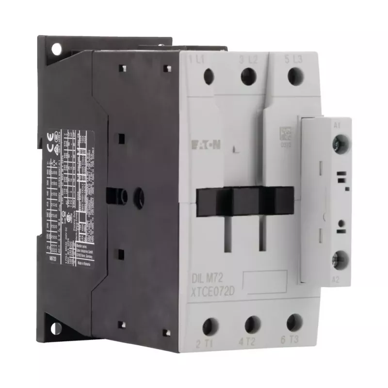 Eaton DILM72(RDC24) contactor de potencia, 3 polos, 72 A, bobina 24 V DC 107671
