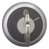 Eaton M22-WRS-MS20 accionamiento de selector accionado por llave, 2 posiciones, enclavado, llave MS20, anillo frontal de metal titanio, negro 111779